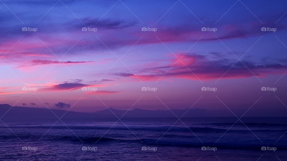 Ocean sunset