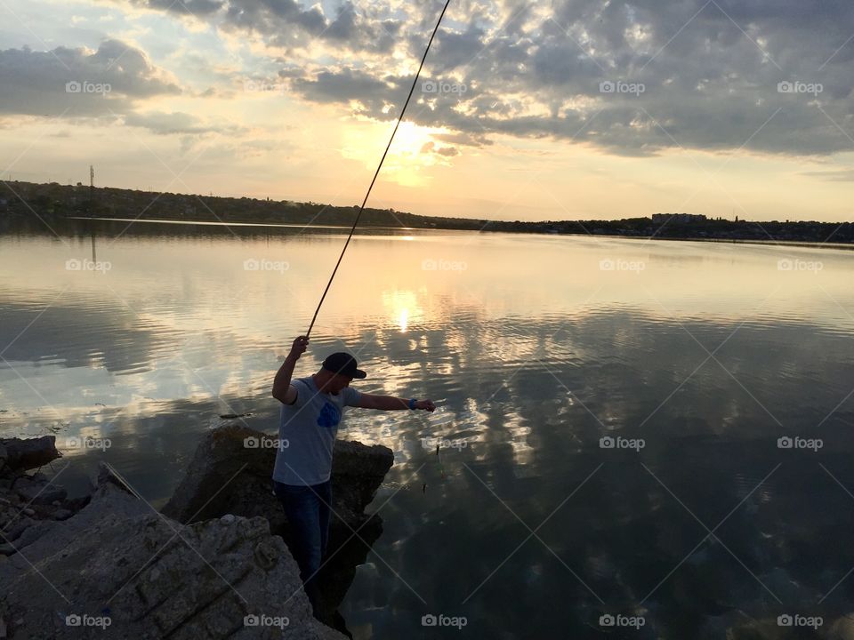 Sunset fishing 