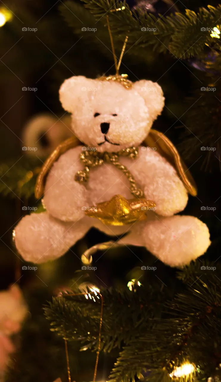 angel bear ornament