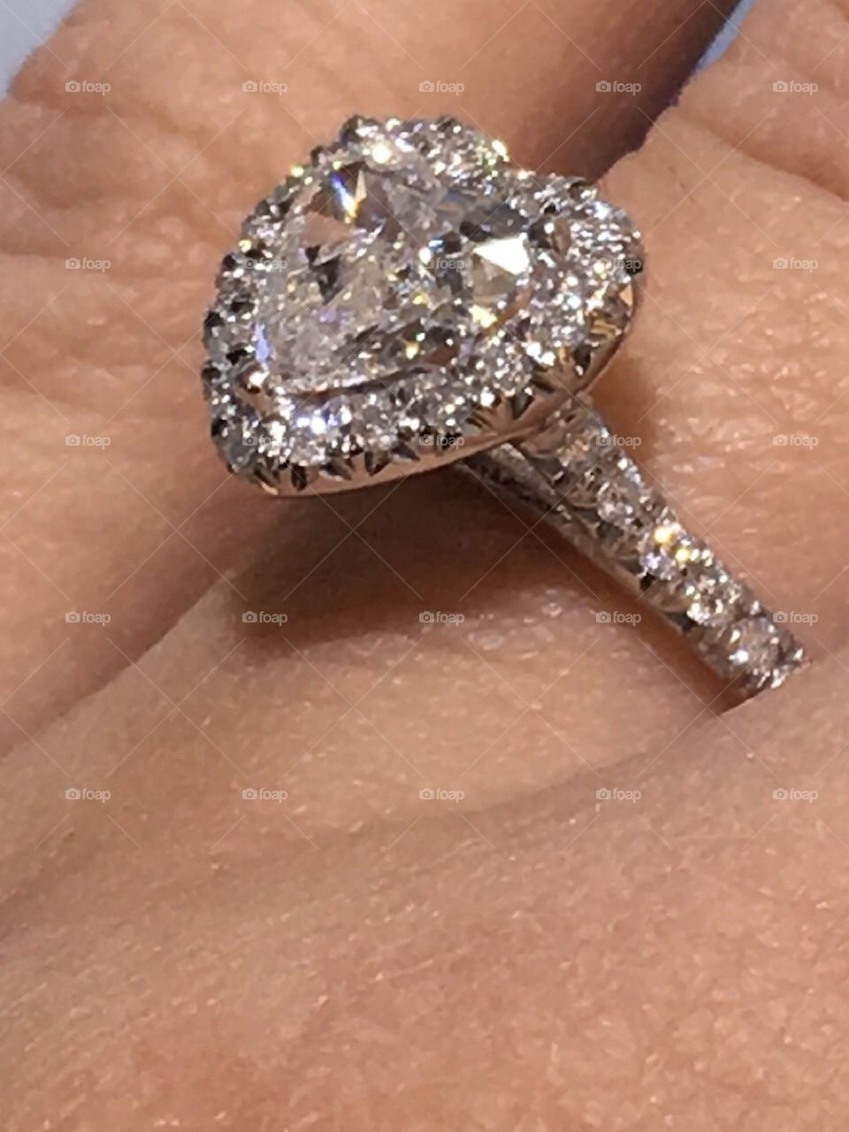 Heart shaped diamond ring 