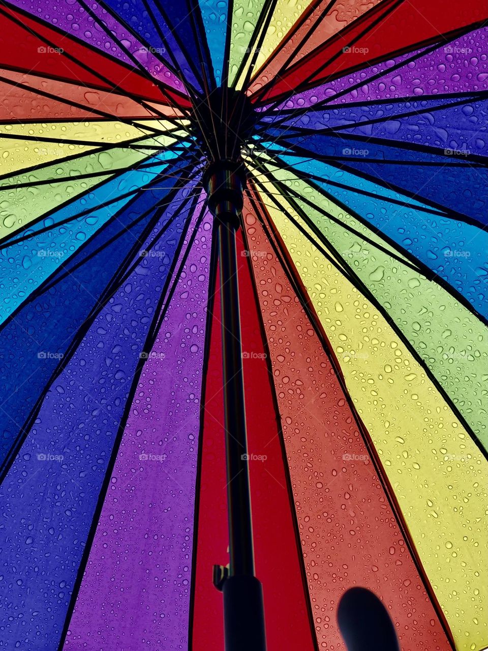 Raining Rainbow Umbrella 