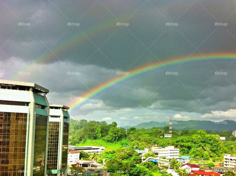 Double rainbows