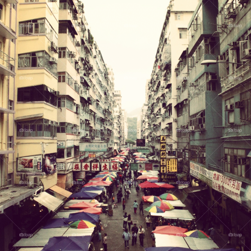 hong kong city people flats by Charlielb