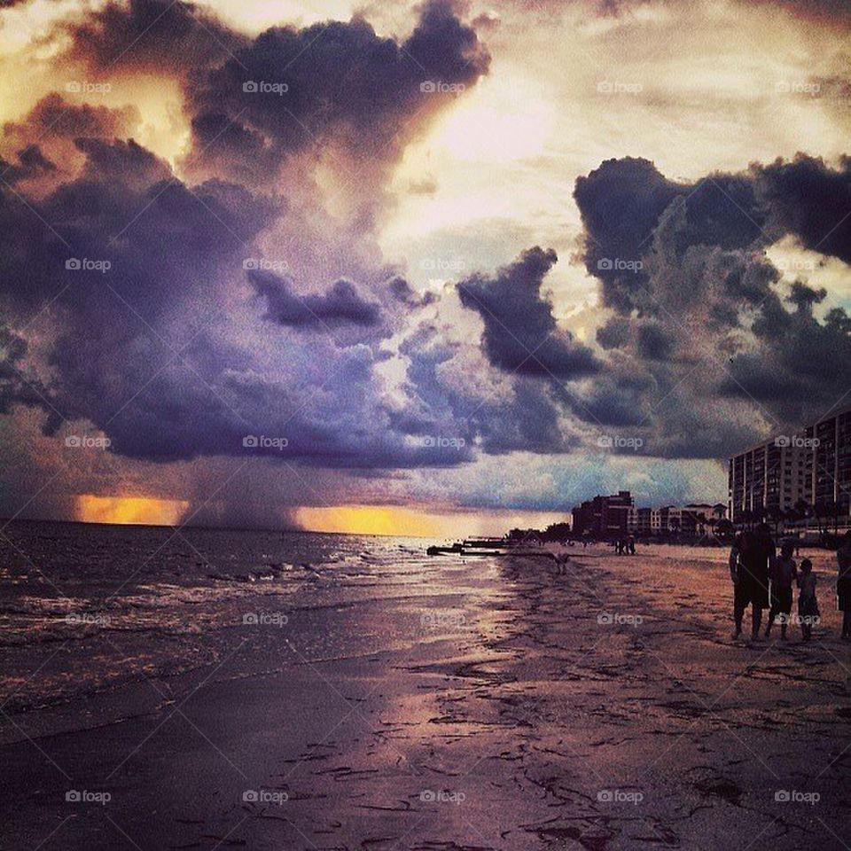 beach sky clouds sun by itsAus