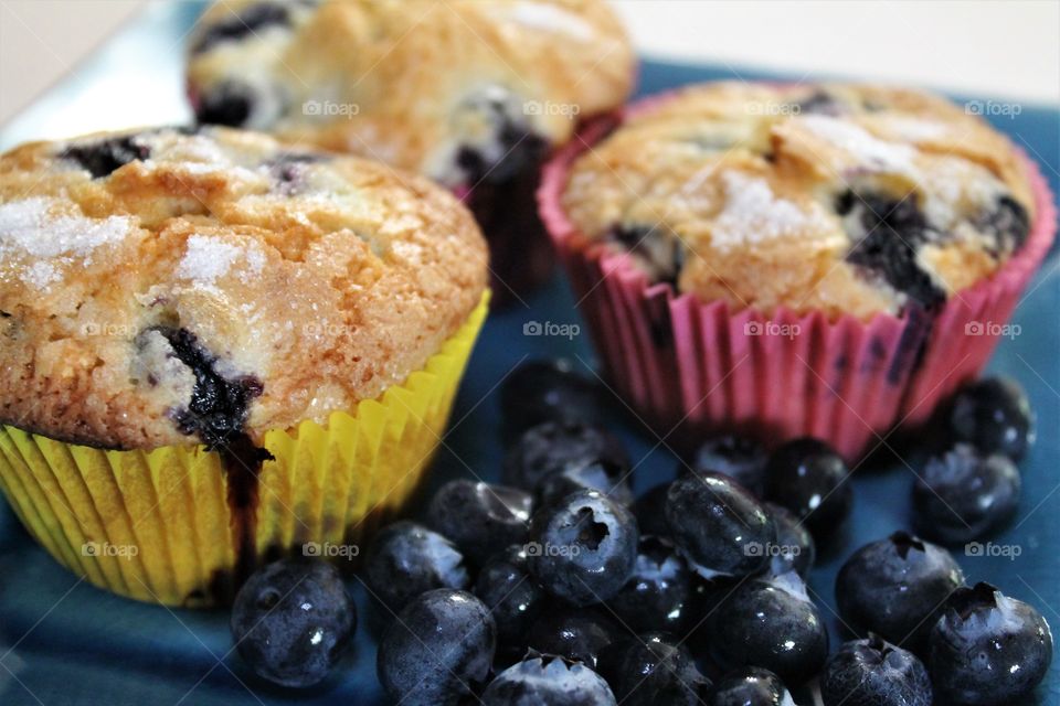 homemade blueberry muffins