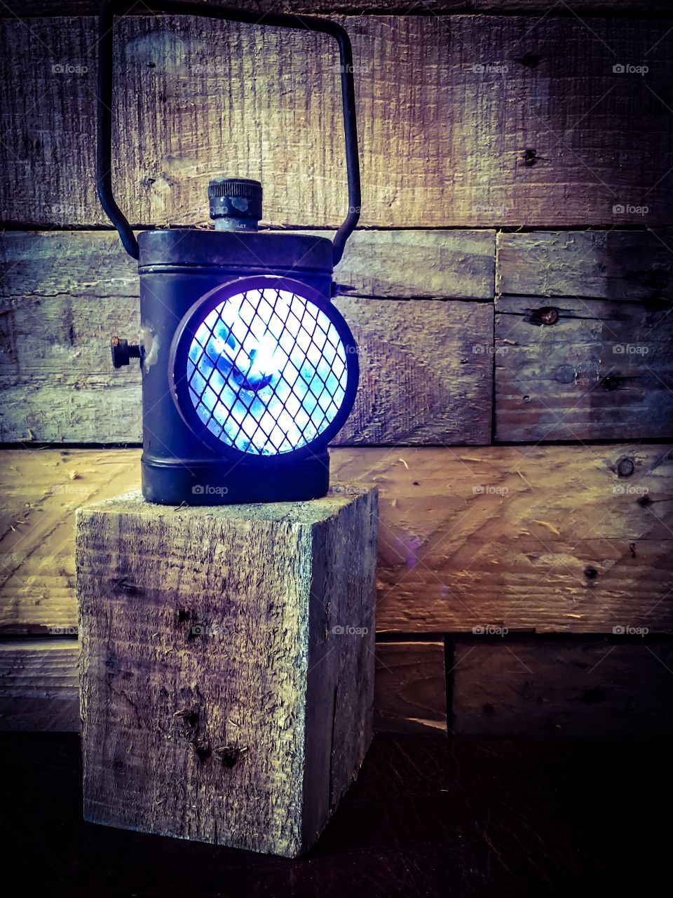 Vintage railway lantern