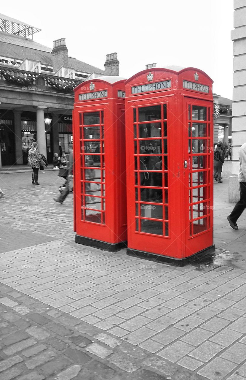 red phone booths