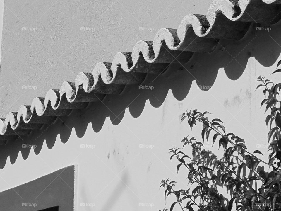 Traditional tiles and shadow