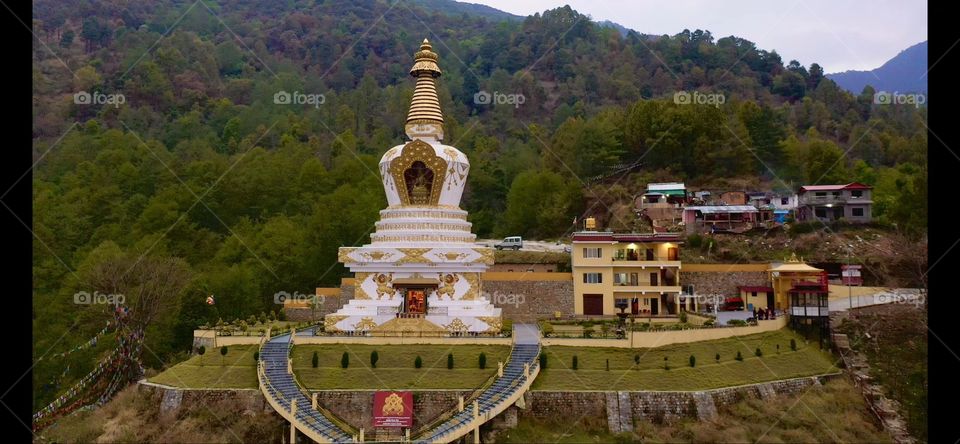 Beautiful Vijaya stupa in Kathmandu, Nepal