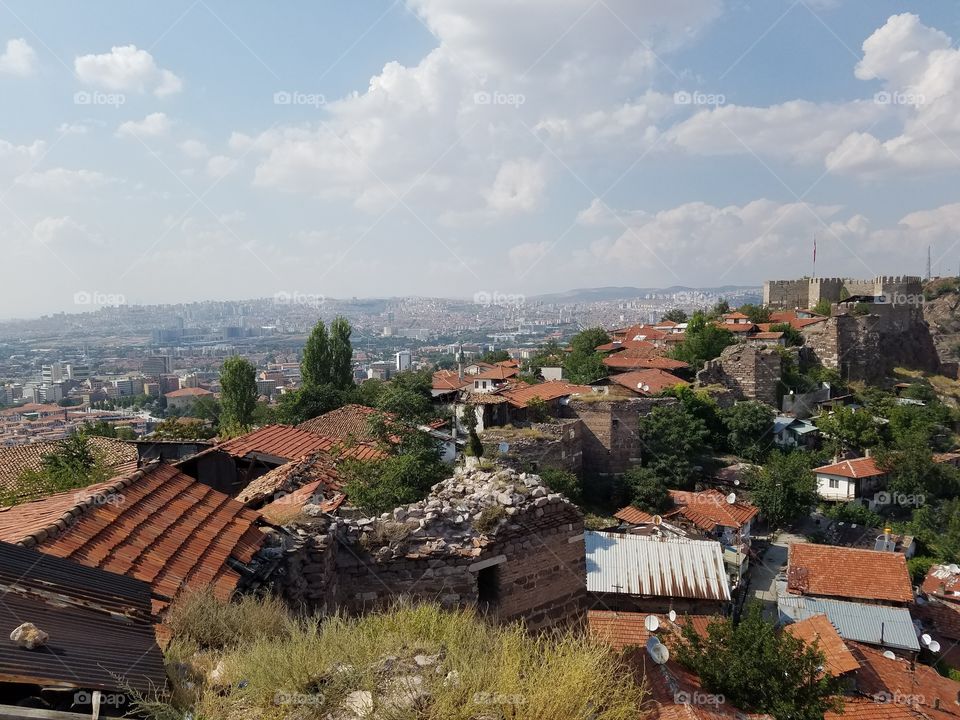 another cityscape view of Ankara Turkey from the castle