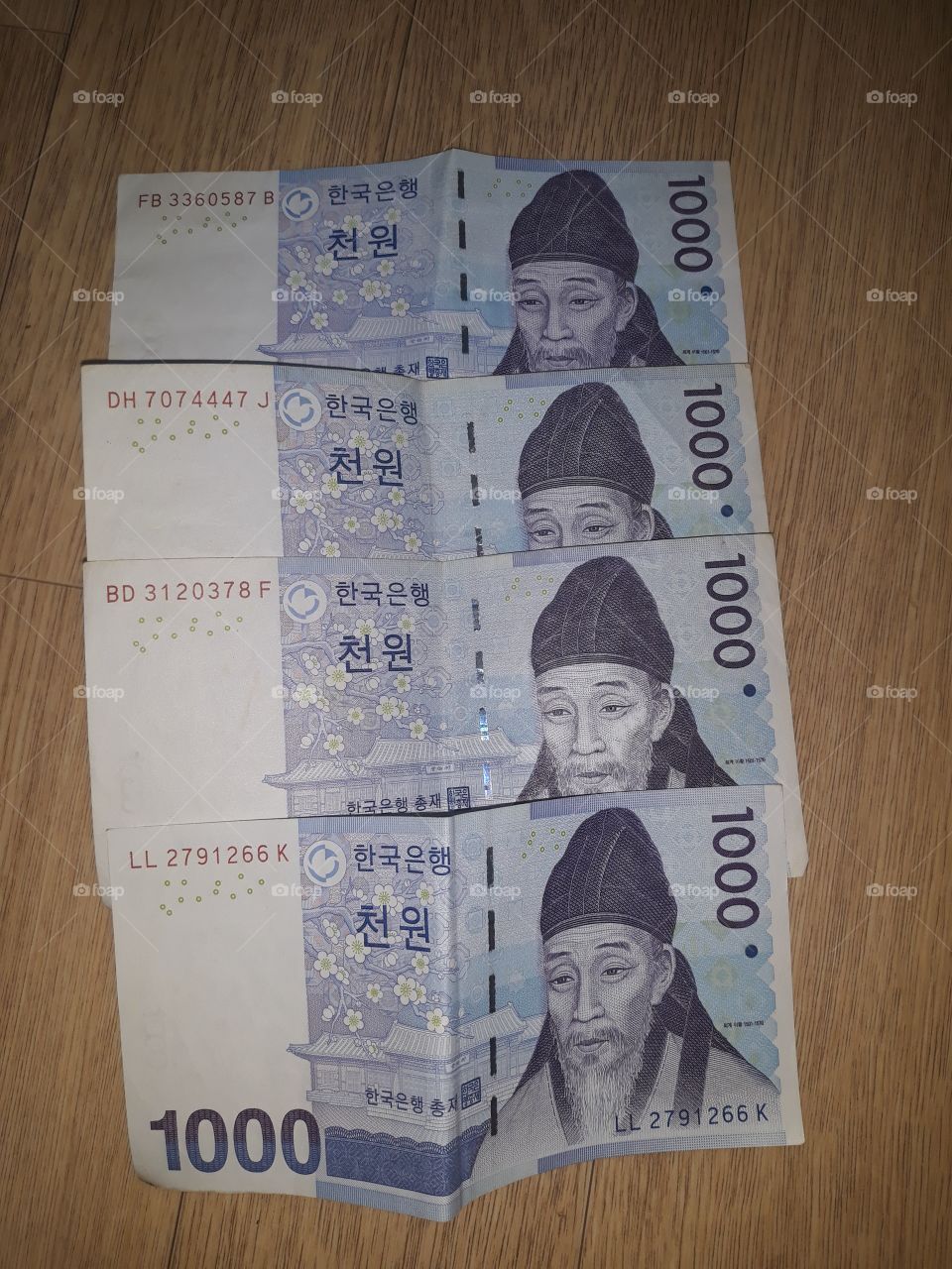 Korean Money 1000 Won