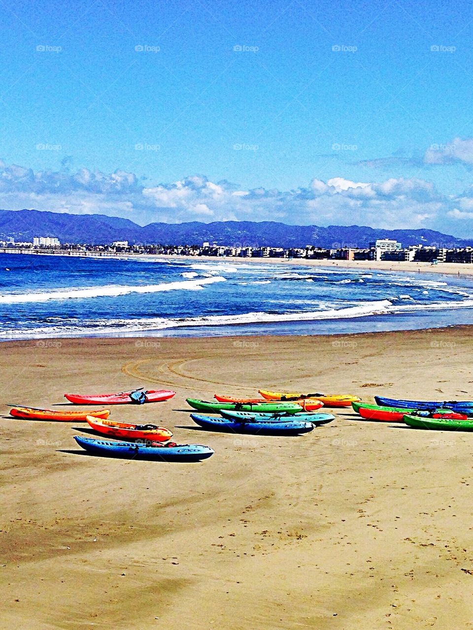 Canoes on the beach