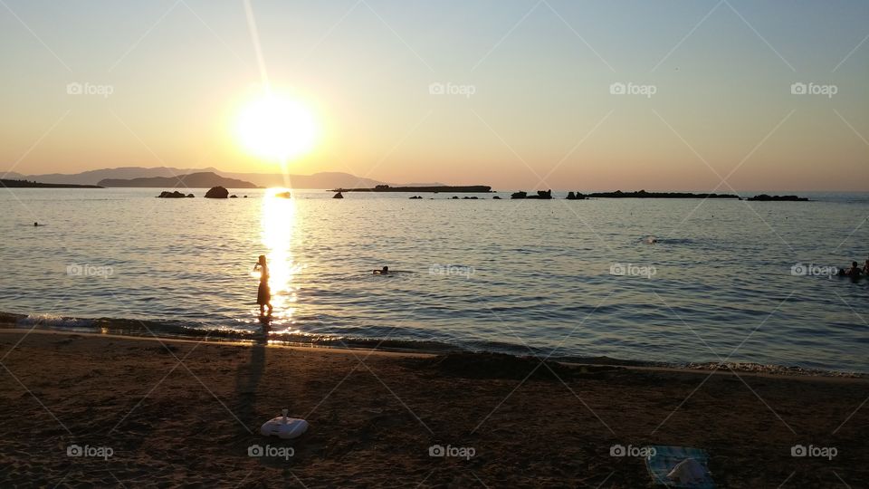 crete sunset