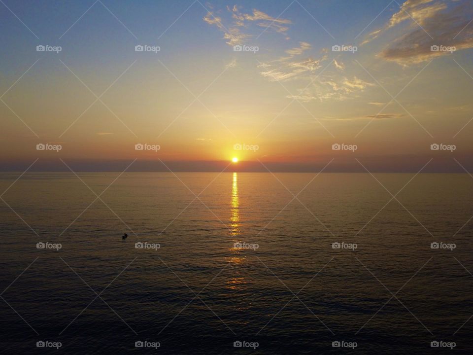 Atardecer mágico en la playa