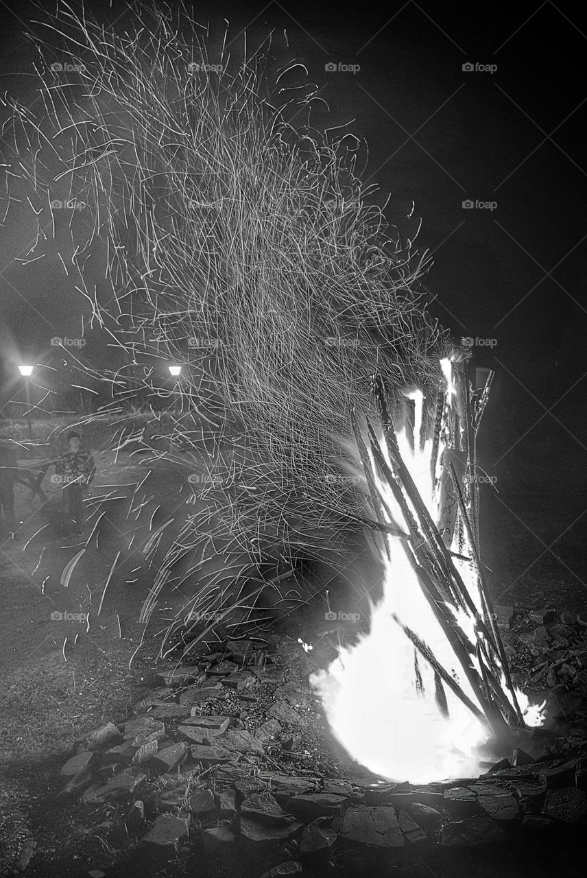 Wind and fire in BW.