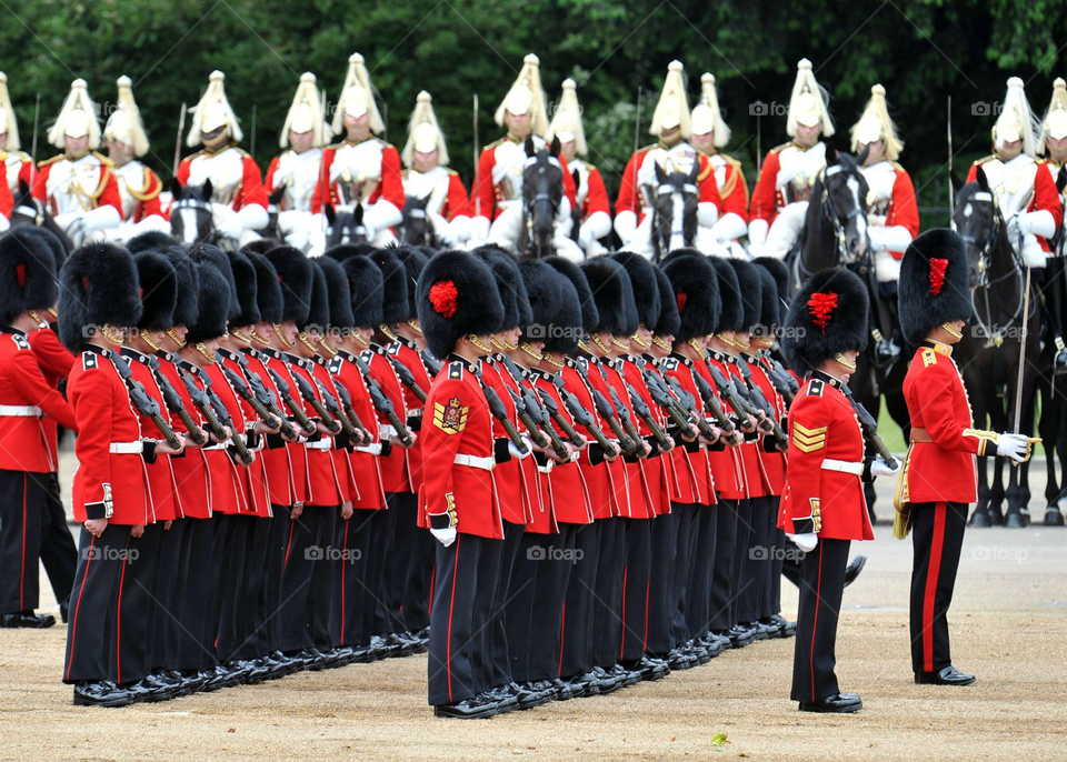 The Grenadier Trooping the Colour at Horse Parade 2018