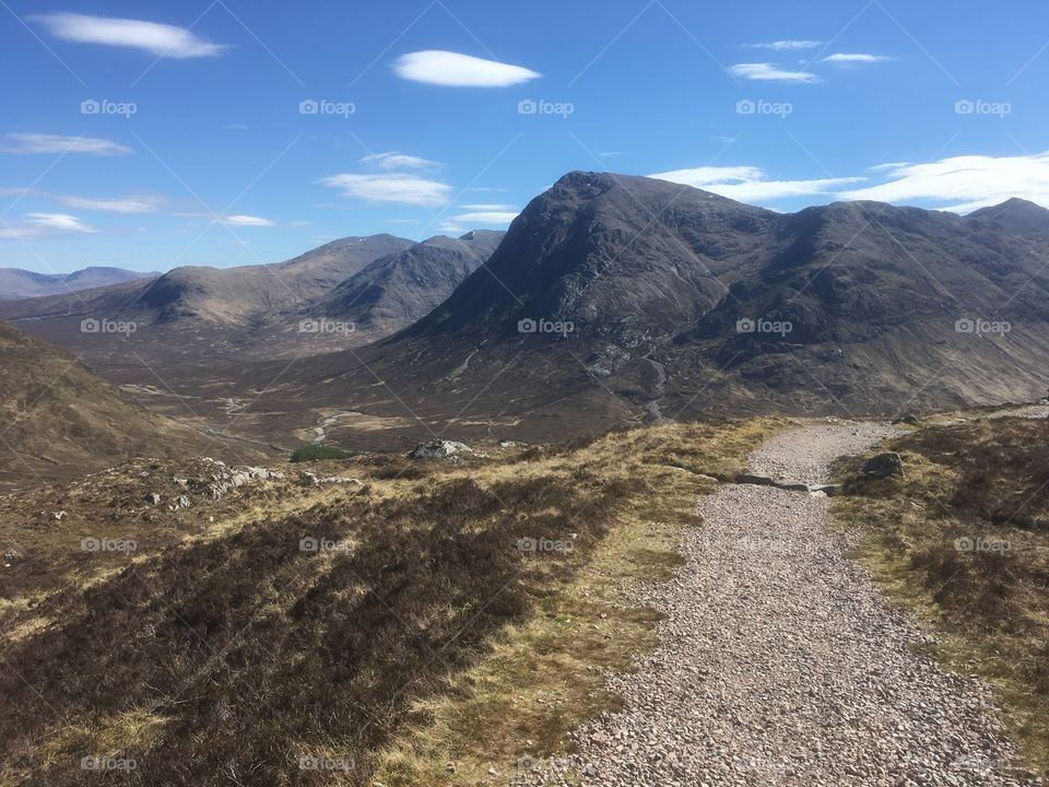 Awesome. The West Highland Way on an unusually warm May weekend. Vast landscape, awesome backdrop and stunning lenticular cloud formations. 