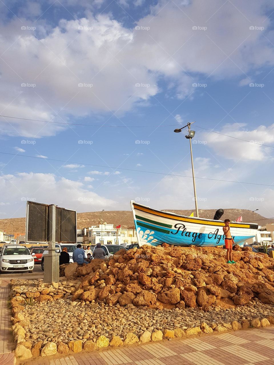 beautiful golden hour in Aglou beach located in Agadir . Morocco North africa