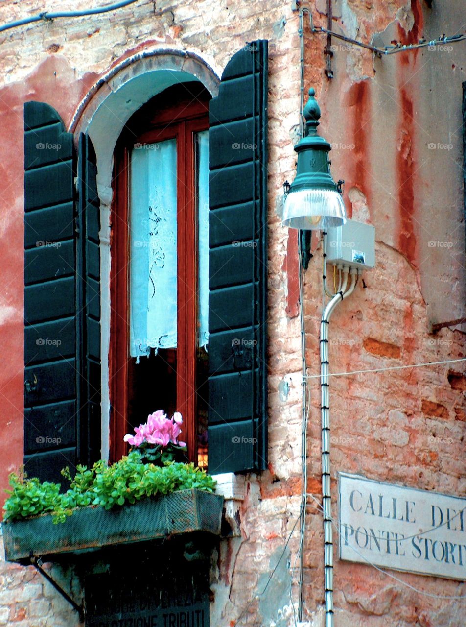 Window in Venice, Italy
