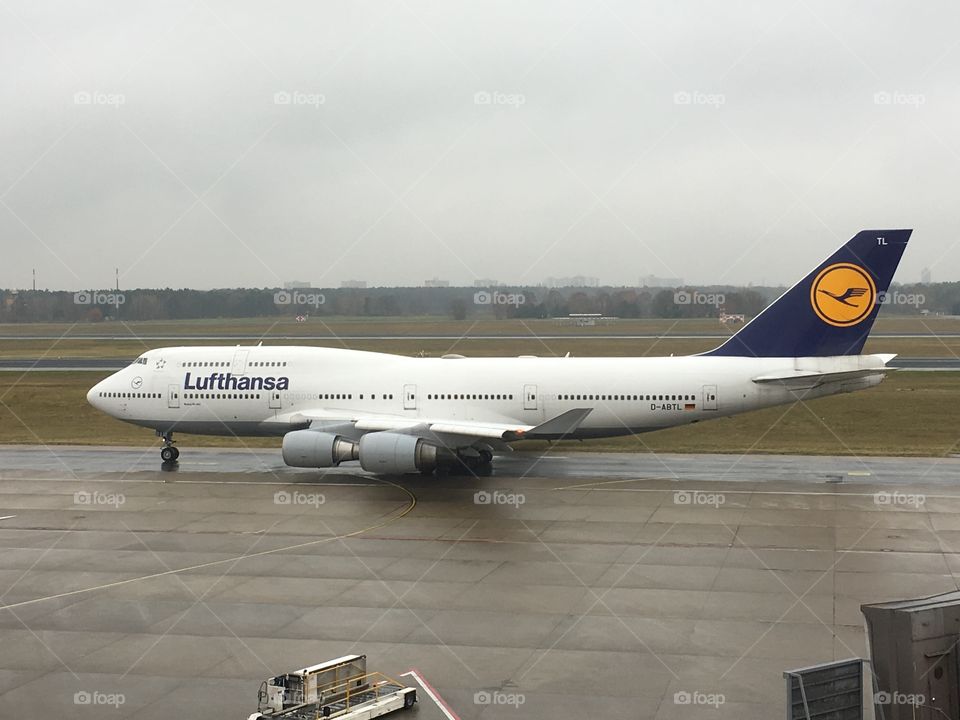 Lufthansa Boeing 747-400 at Tegel Airport, Berlin