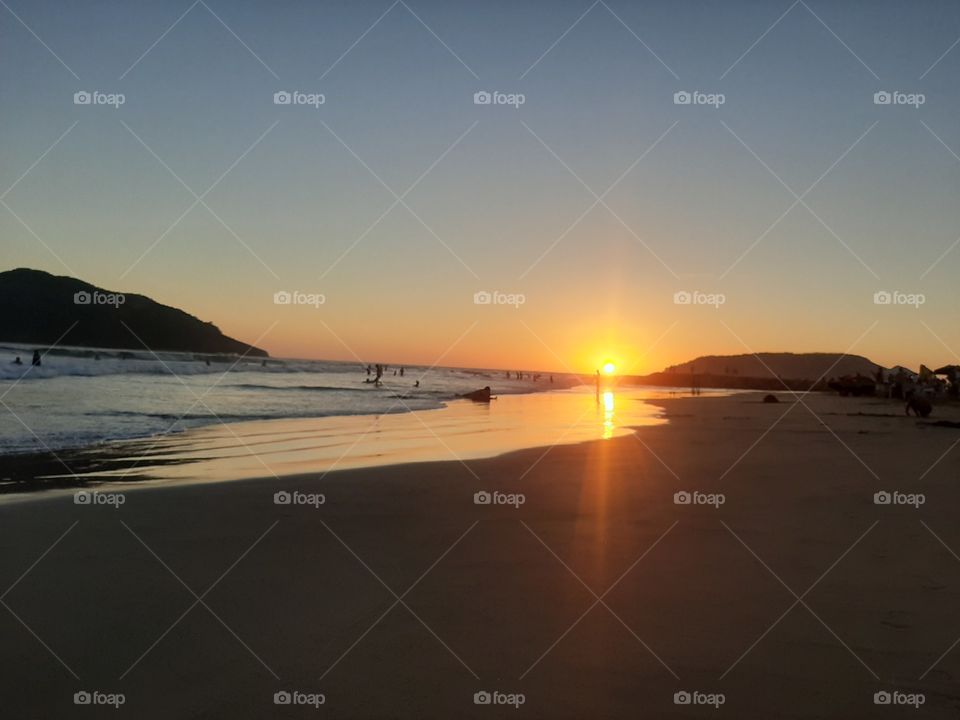 sunset, silence and sea. Nobody else