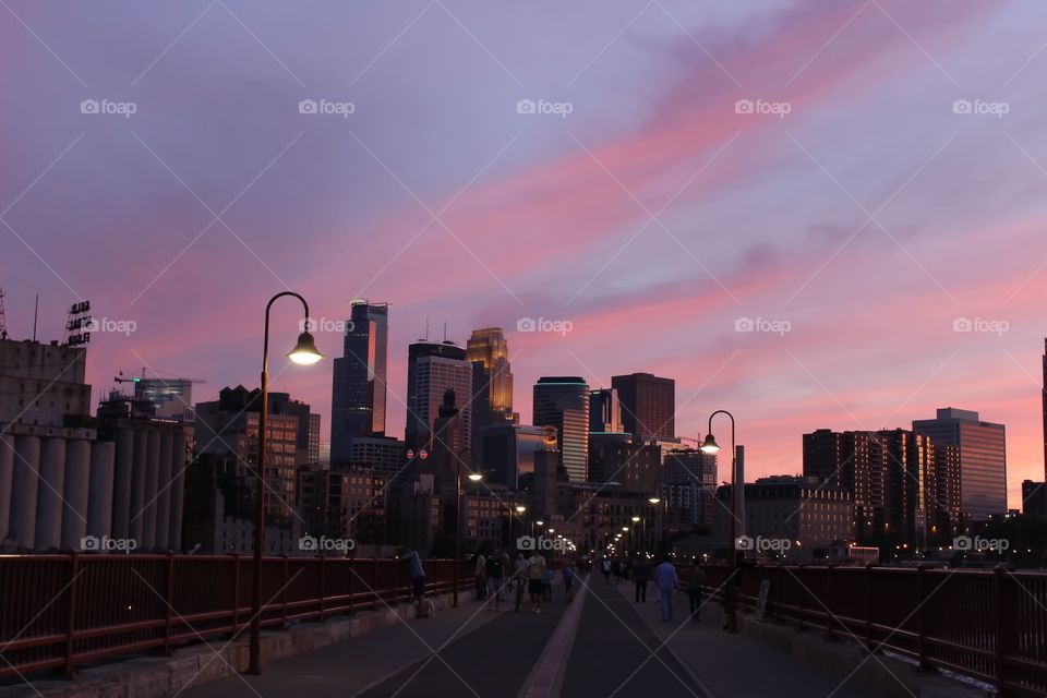 Minneapolis from the Stone Arch Bridge