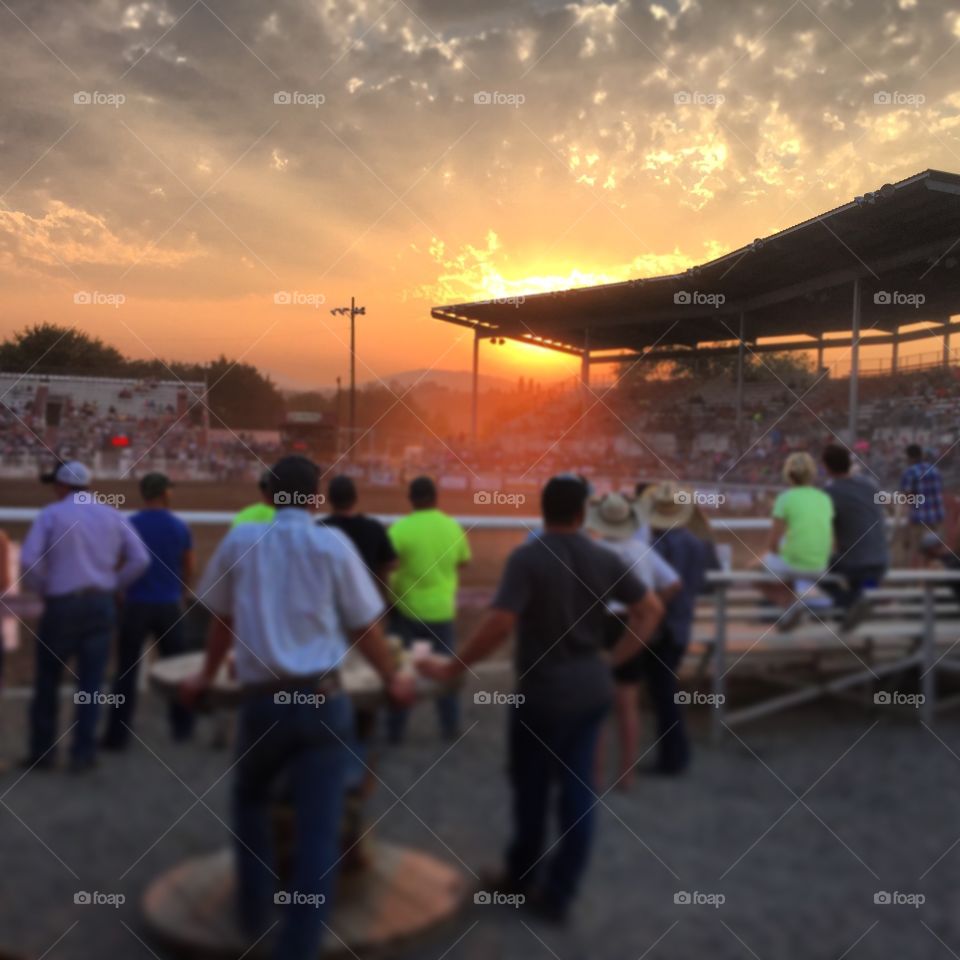 Stampede sunset