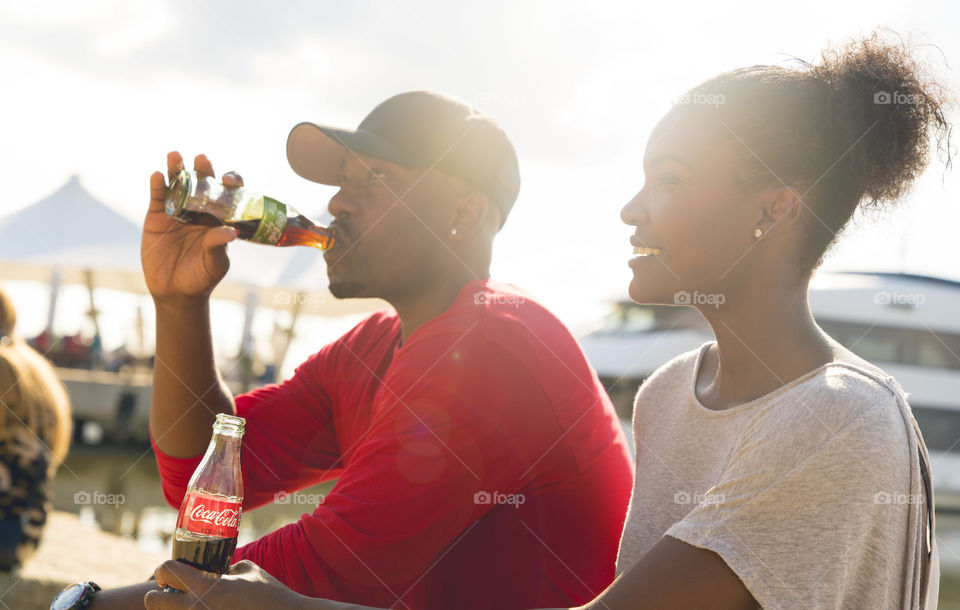 Coke and Sunset 