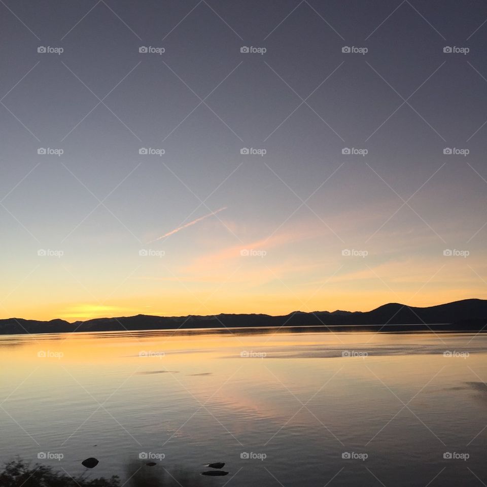 Lake Tahoe at night