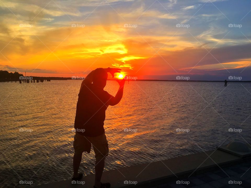 Sunset, Water, Dawn, Evening, Beach