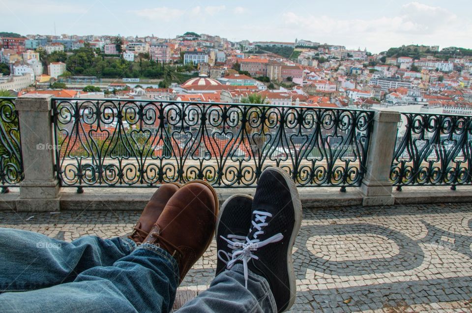 View of Lisbon cityscape
