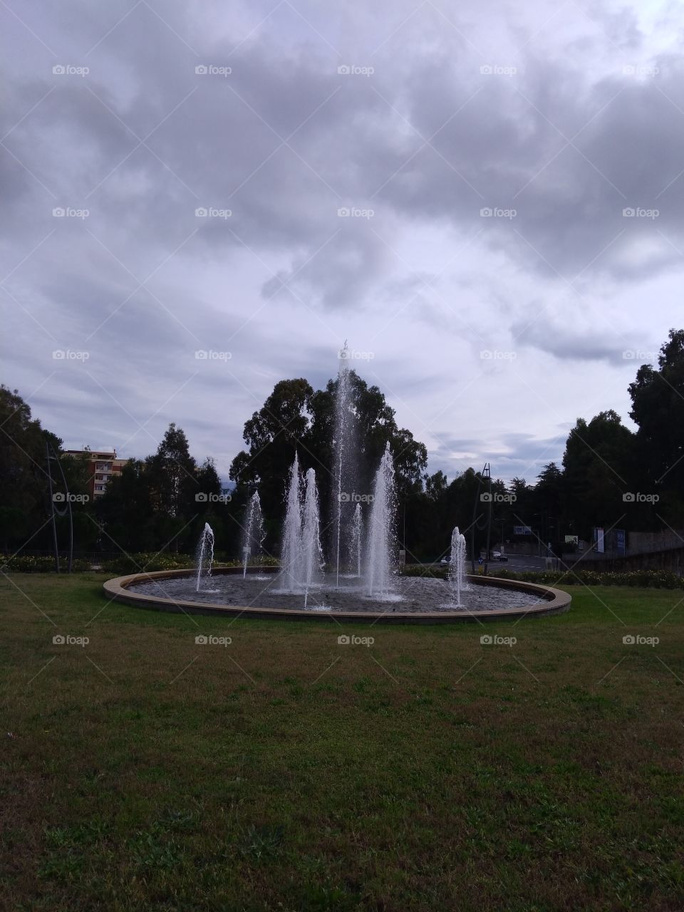 Nuoro, fountain at the entrance to the city