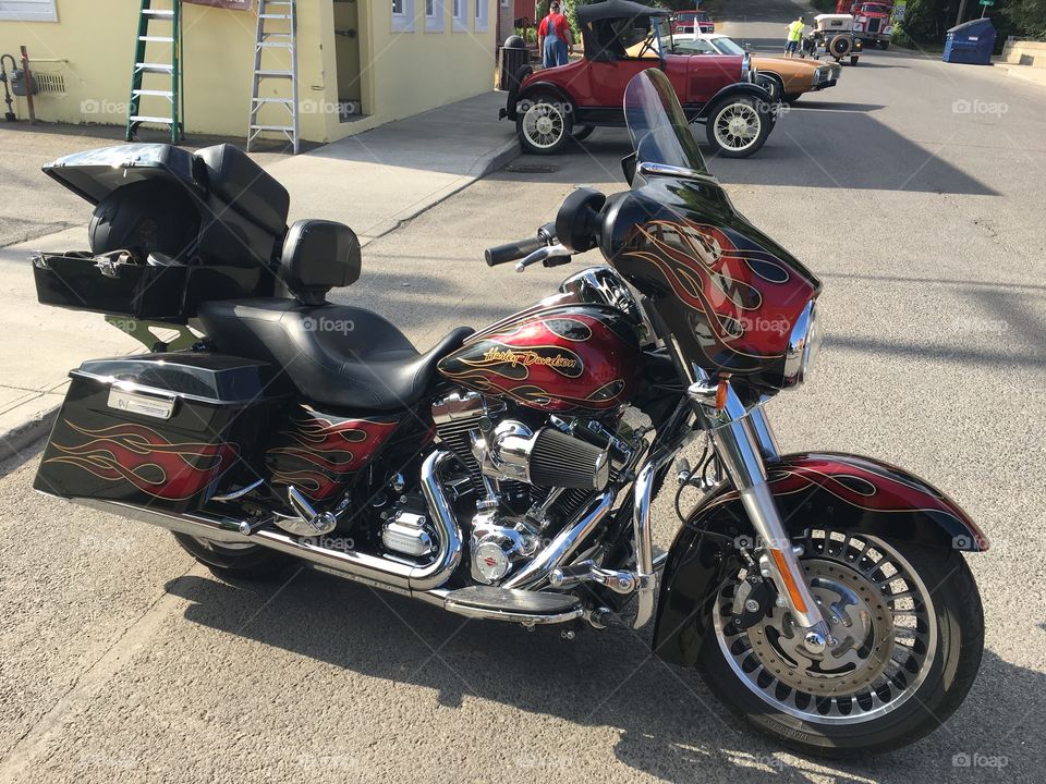 Customized Harley Davidson Show Bike