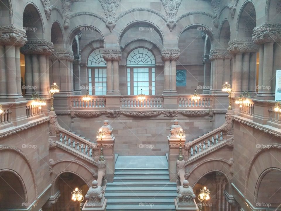 NYS Capitol building inside. Gorgeous architecture gem