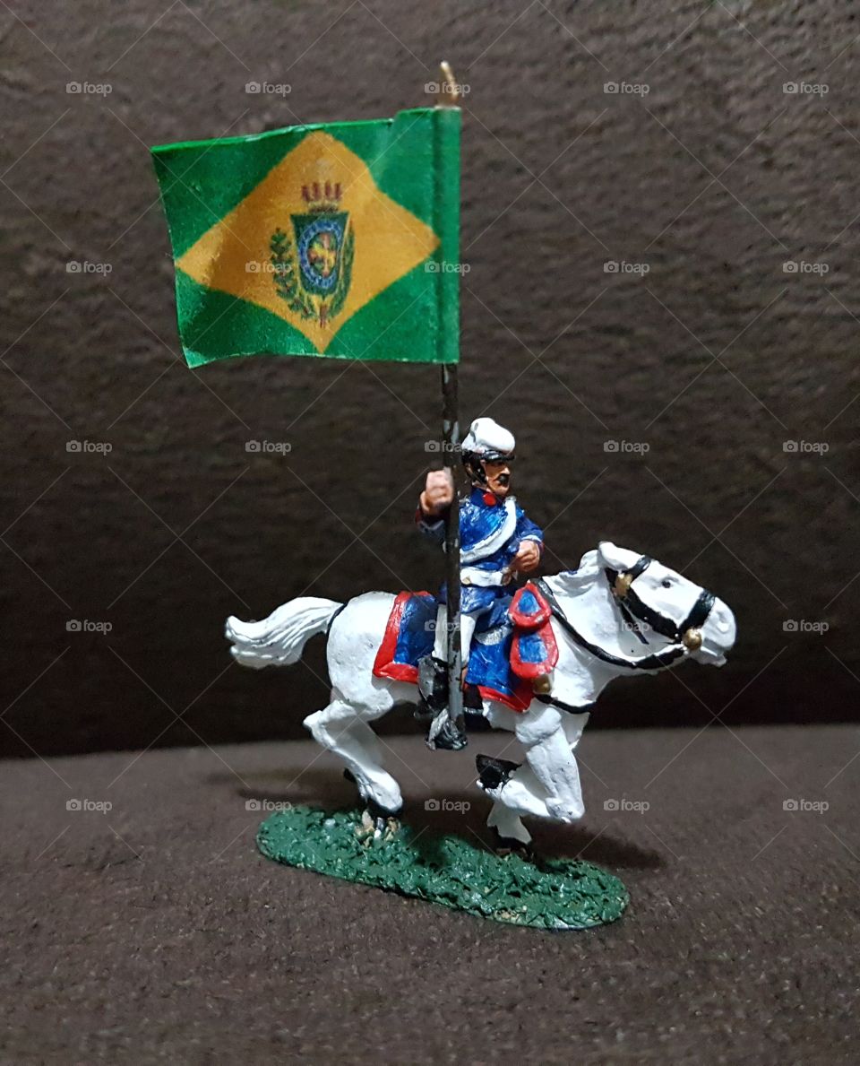 lead brazilian soldier toy from Paraguay War