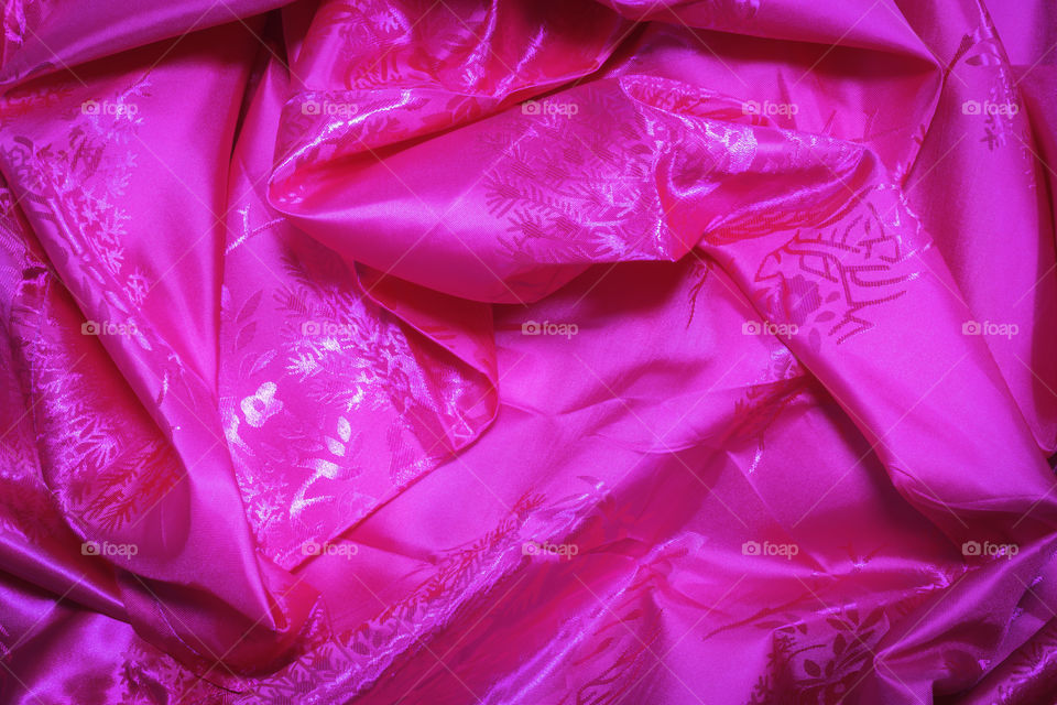 Pink fabric background