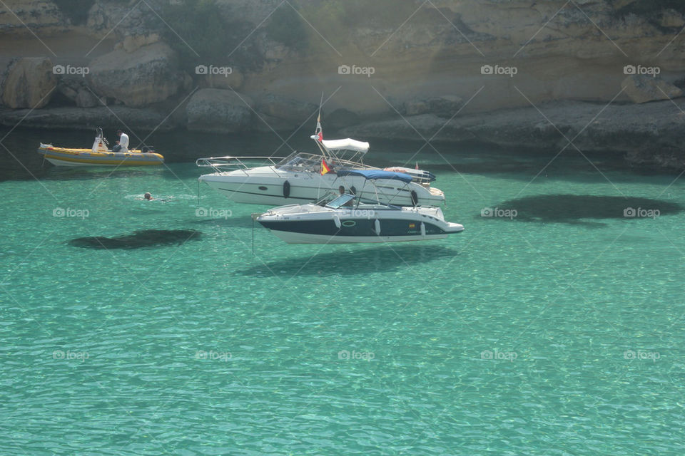 Yachts in Spain, Mallorca, playa del Mago