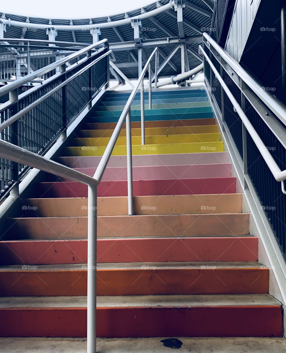 Rainbow stairs 