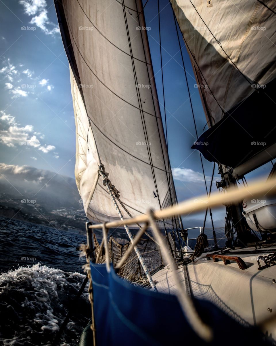 Sailing in Calpe, Spain