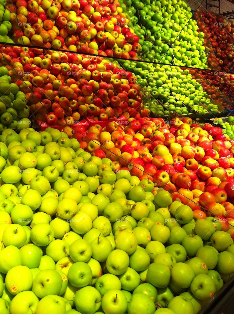 Elevated view of apple