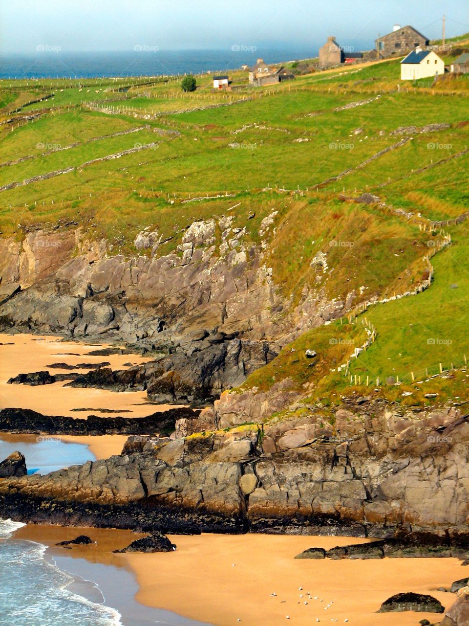 Ireland coast. Along the coast of Ireland