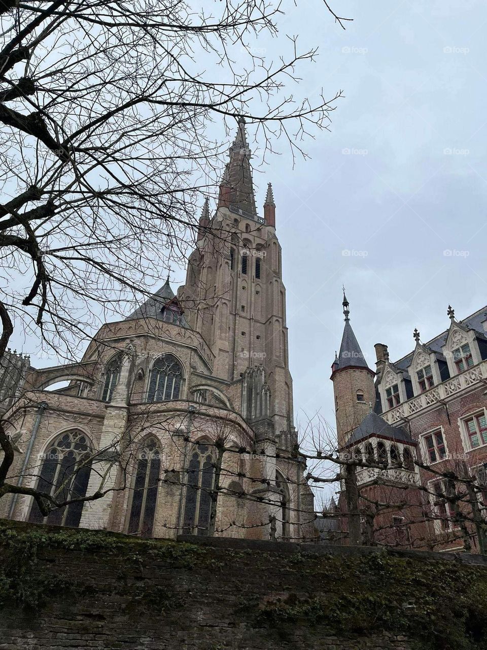 Beautiful Architecture church in Bruges