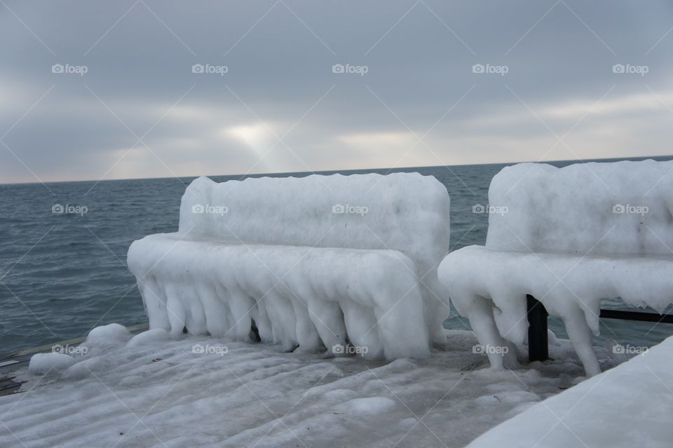 Frozen benches