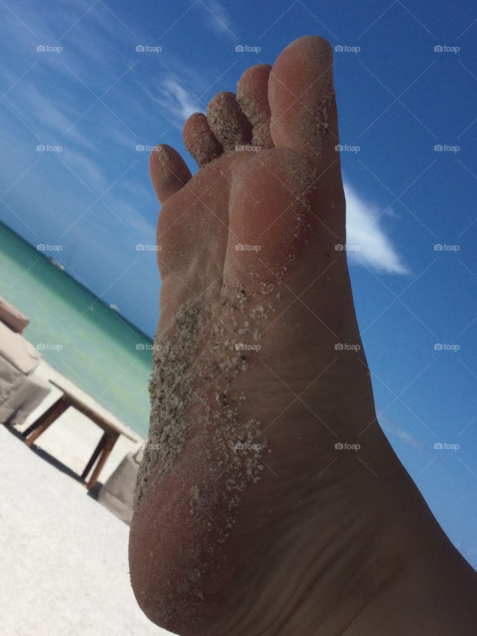 Sandy foot