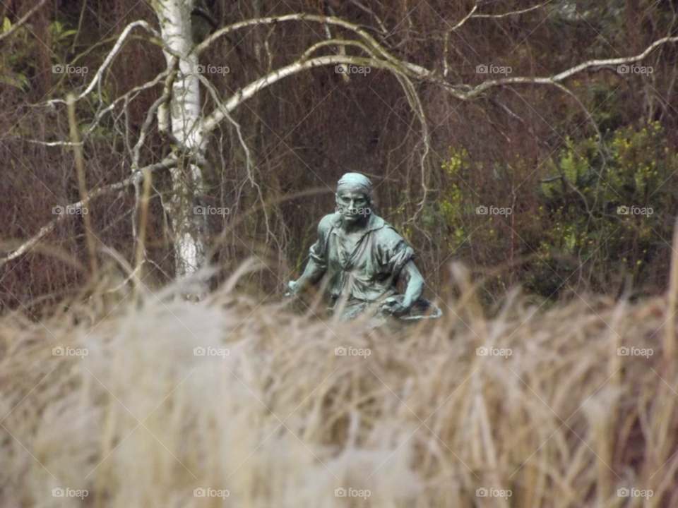 grass statue birch silver by mrm