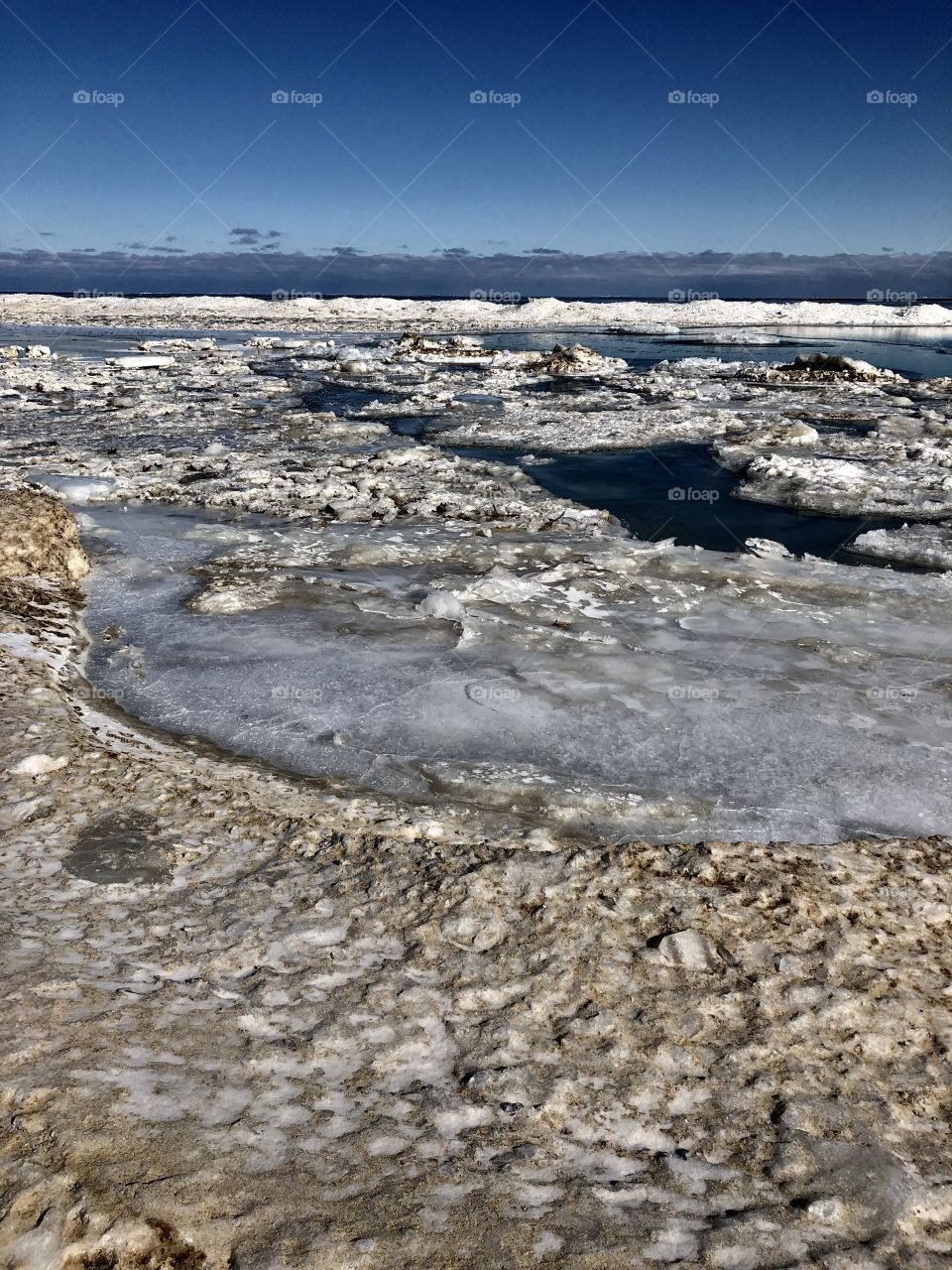 Lakeshore ice
