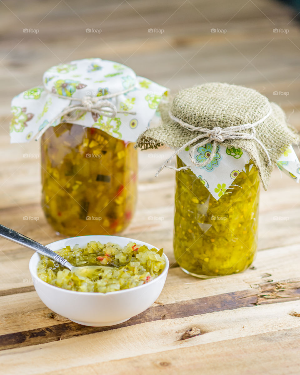 Canned Zucchini and Pickle Relish