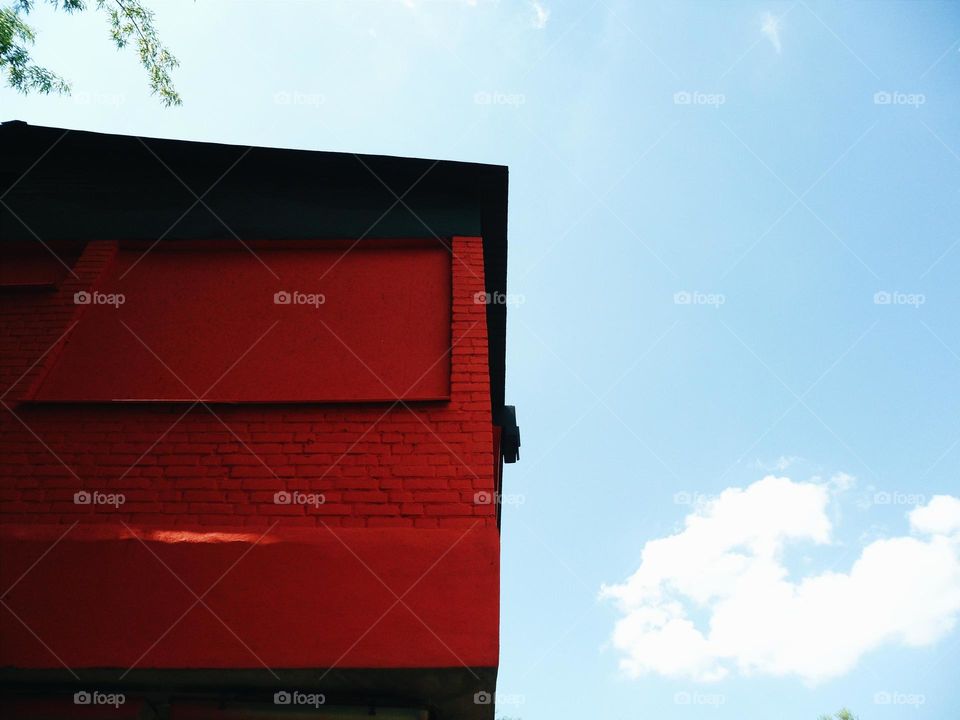 red corner building