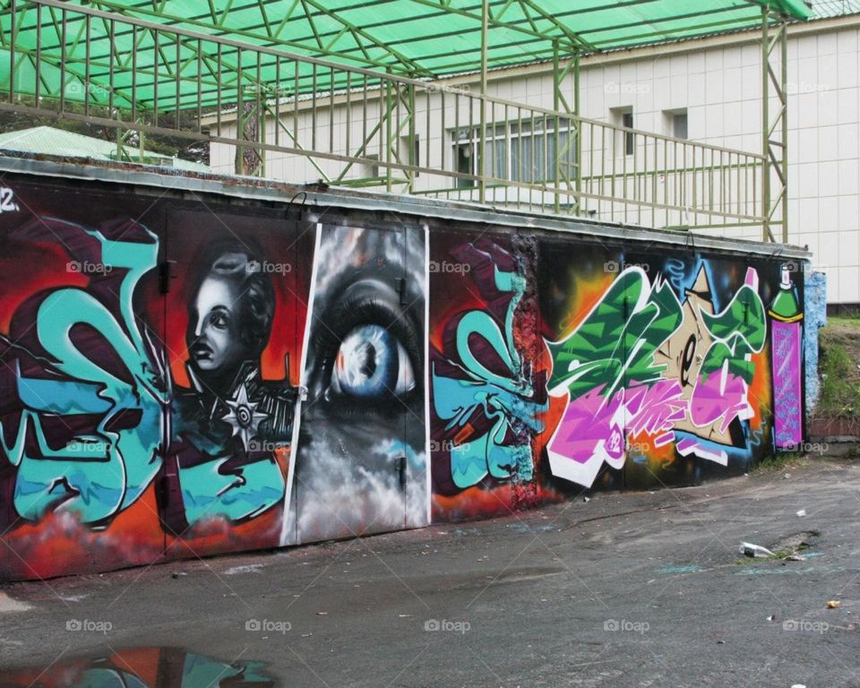 Beautiful graffiti in my city