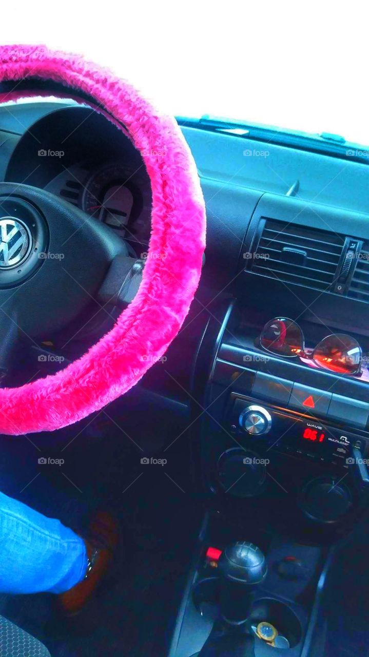carro car pink volante dirigir